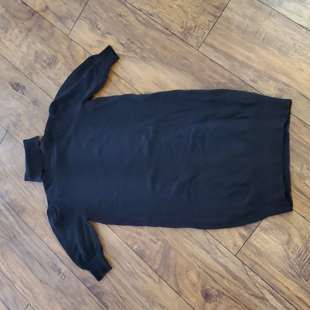 Express Black Mock Neck Sweater Dress XS